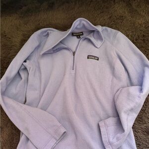 Patagonia Women's Lavender Half-Zip Fleece Pullover